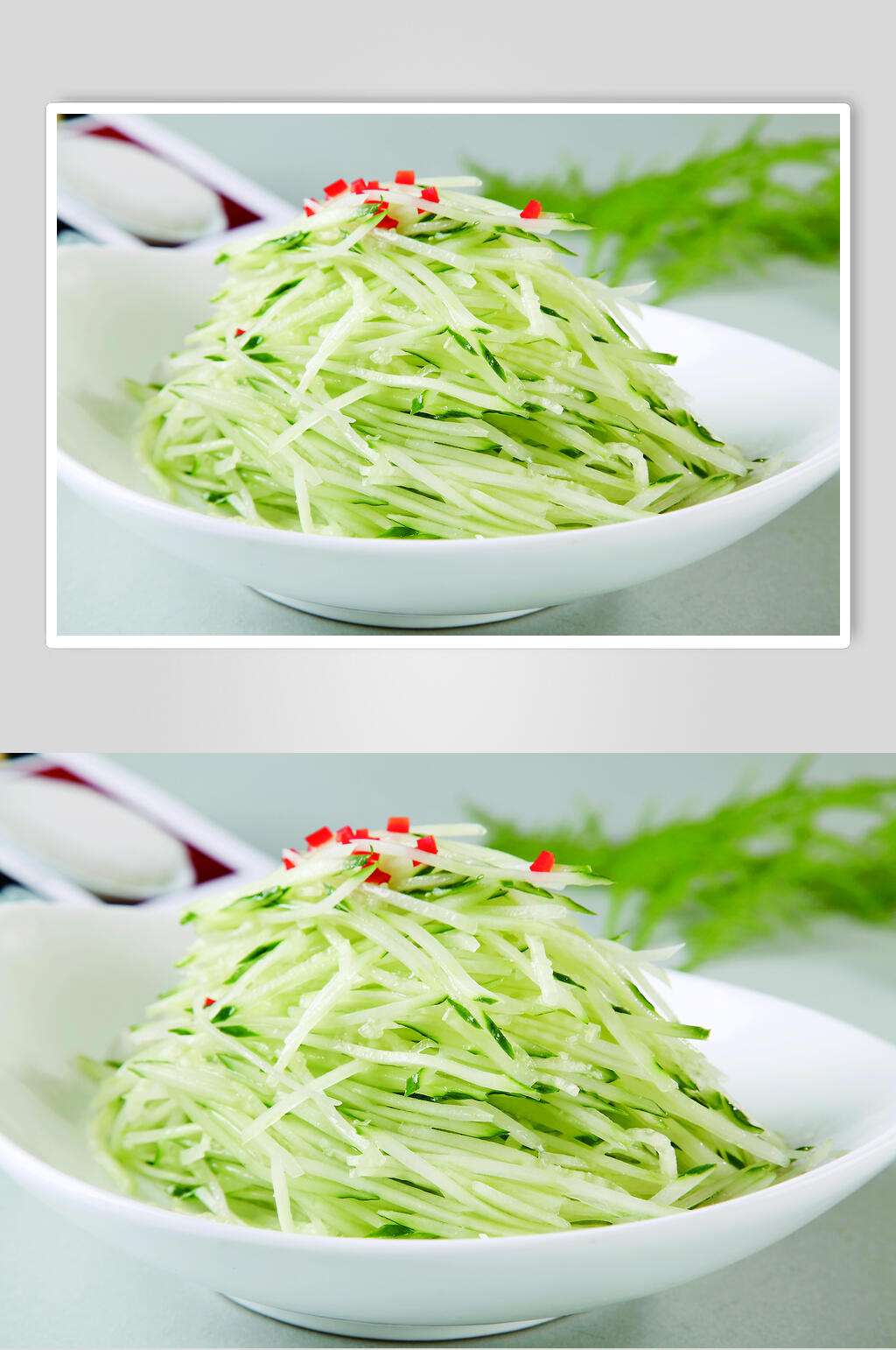 蒜泥乳瓜丝食物图片素材