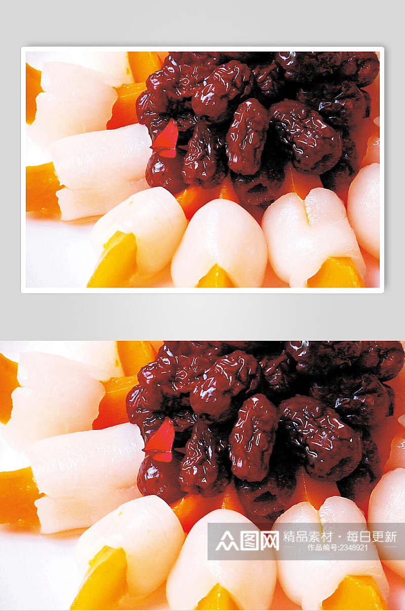 酸枣红毛丹食品高清图片素材