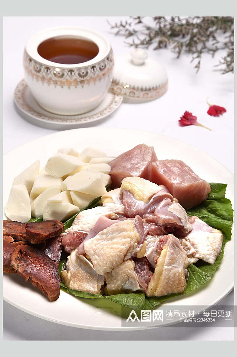 锁阳煨土鸡罐食品高清图片素材