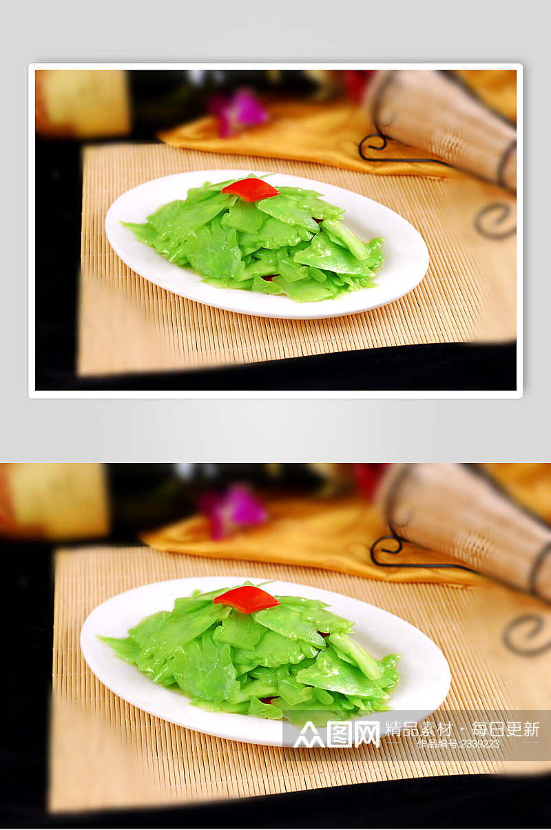 干煸苦瓜餐饮食物图片素材