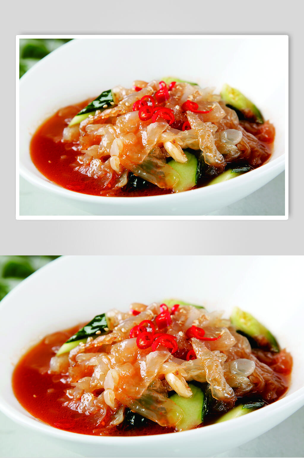 美味一品海蜇头食物摄影图片素材