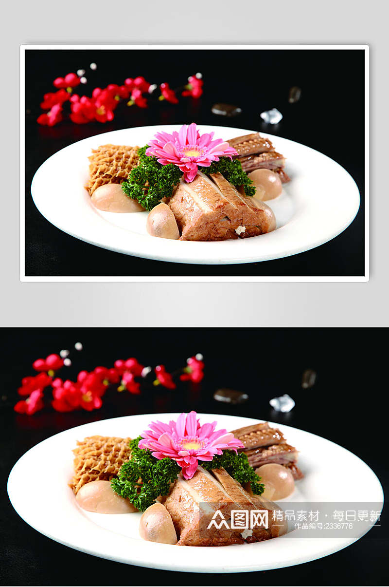 潮式四蒸拼副本食品菜摄影图片素材