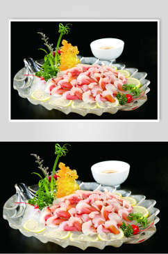 冰镇兰花蚌食品摄影图片