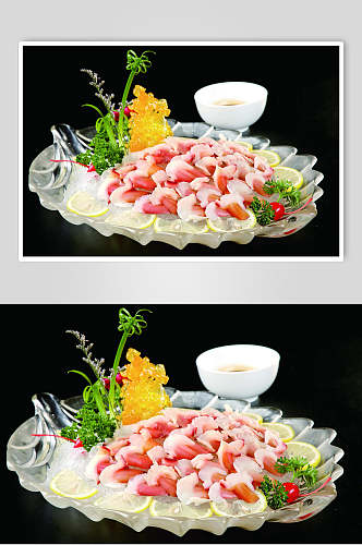 冰镇兰花蚌食品摄影图片