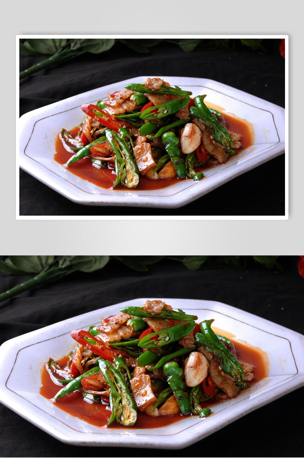 鲜香美味小炒肉图片素材