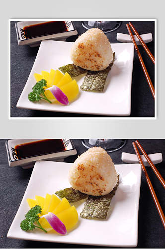 煮物日式饭团图片