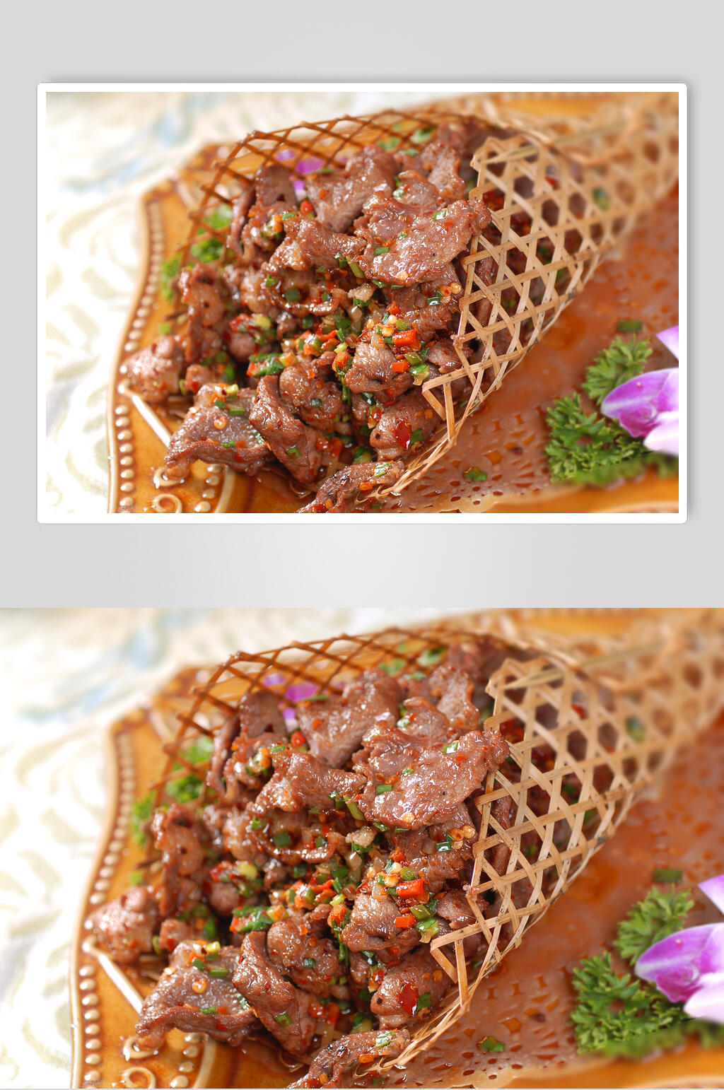 风情牛肉食物摄影图片素材