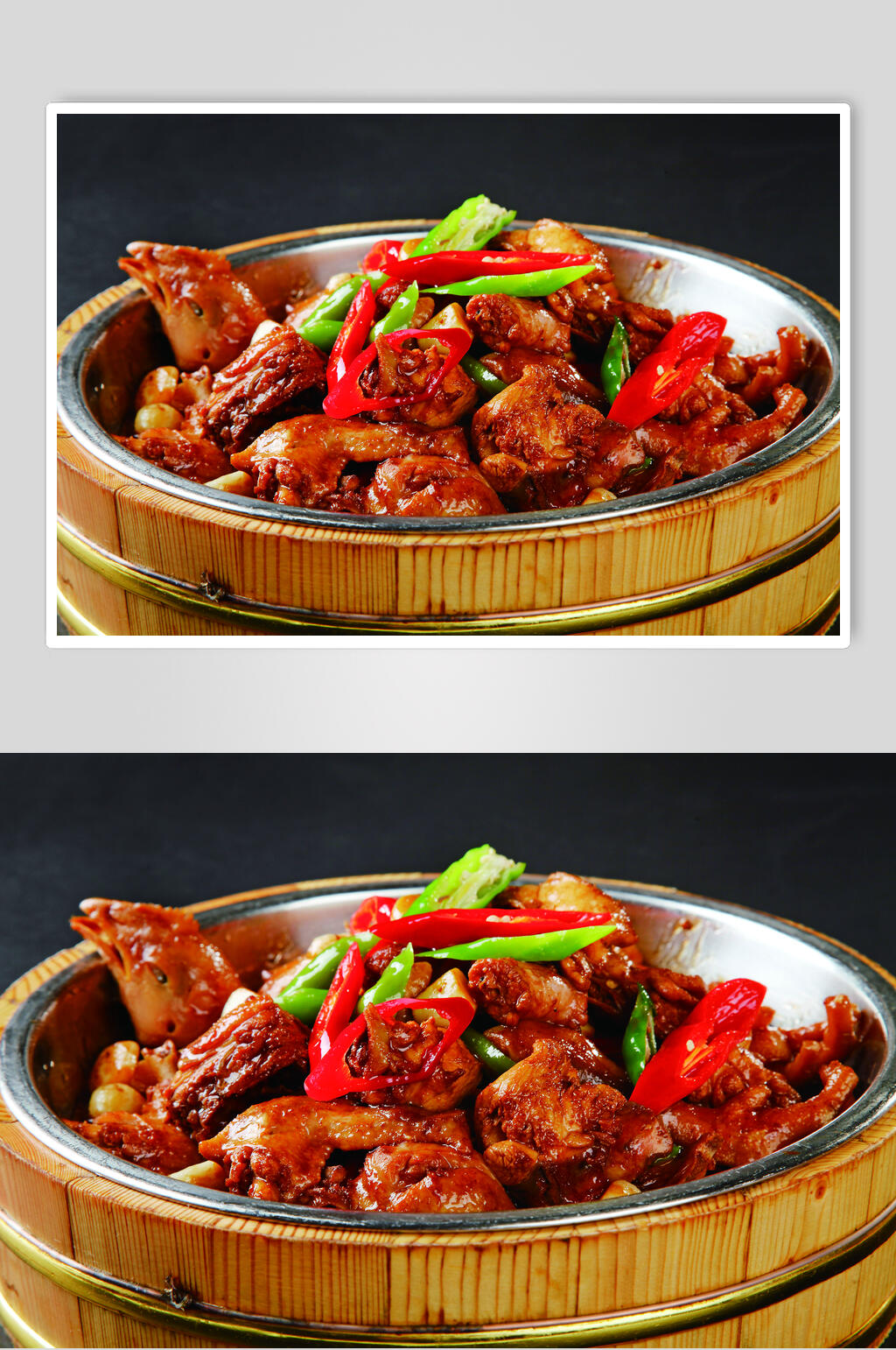 蒜仔小公鸡食物摄影图片素材