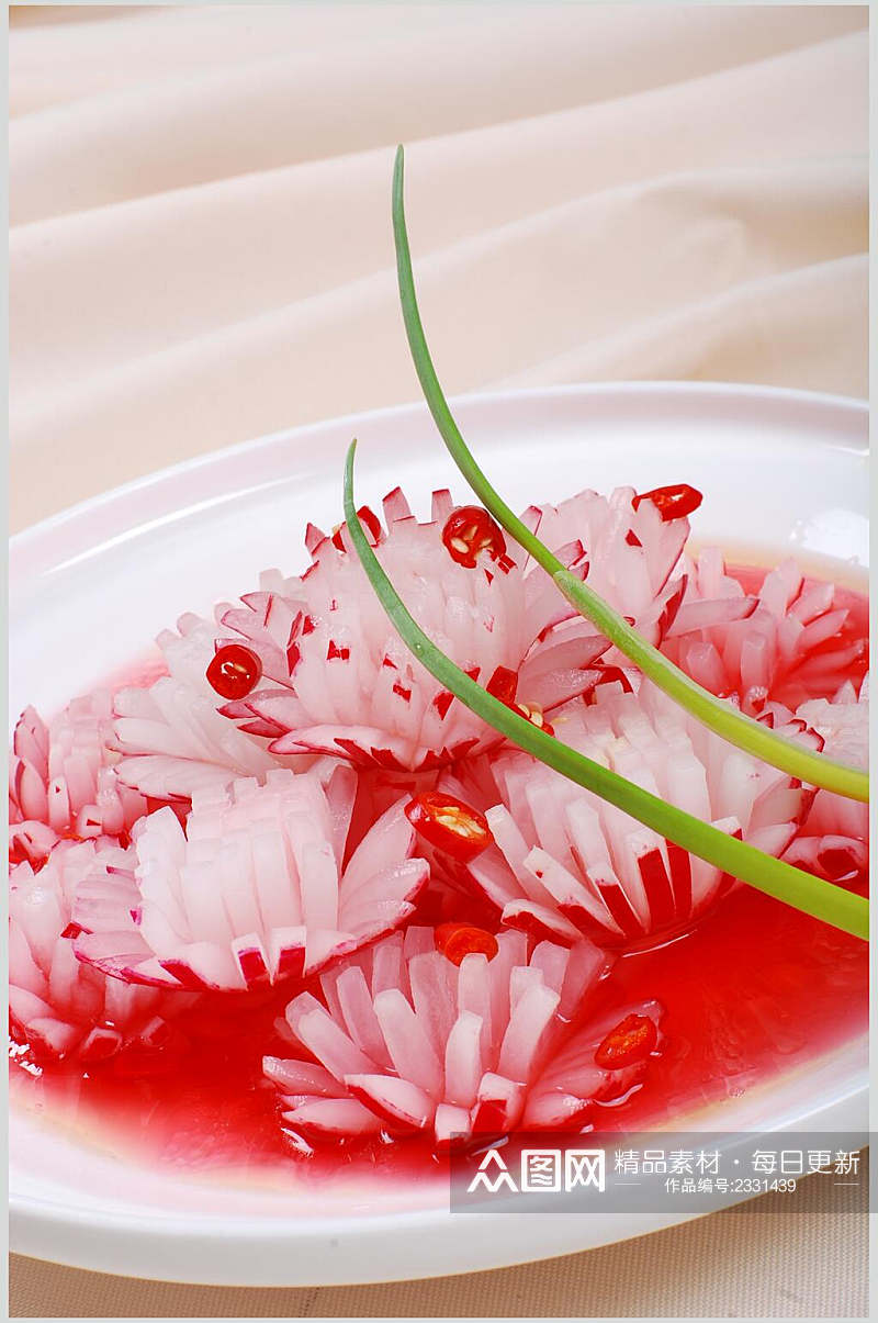 生炝樱桃萝卜食物高清图片素材