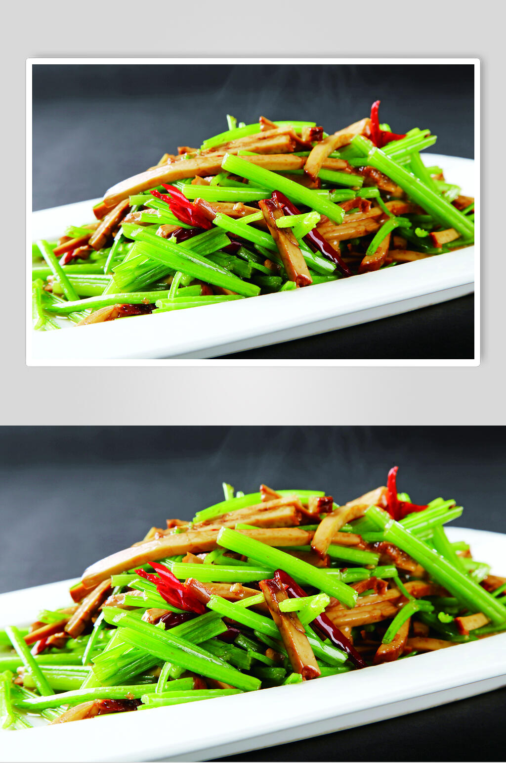 土芹炒香干食品摄影图片素材