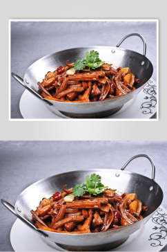 飘香干锅茶树菇元食品摄影图片