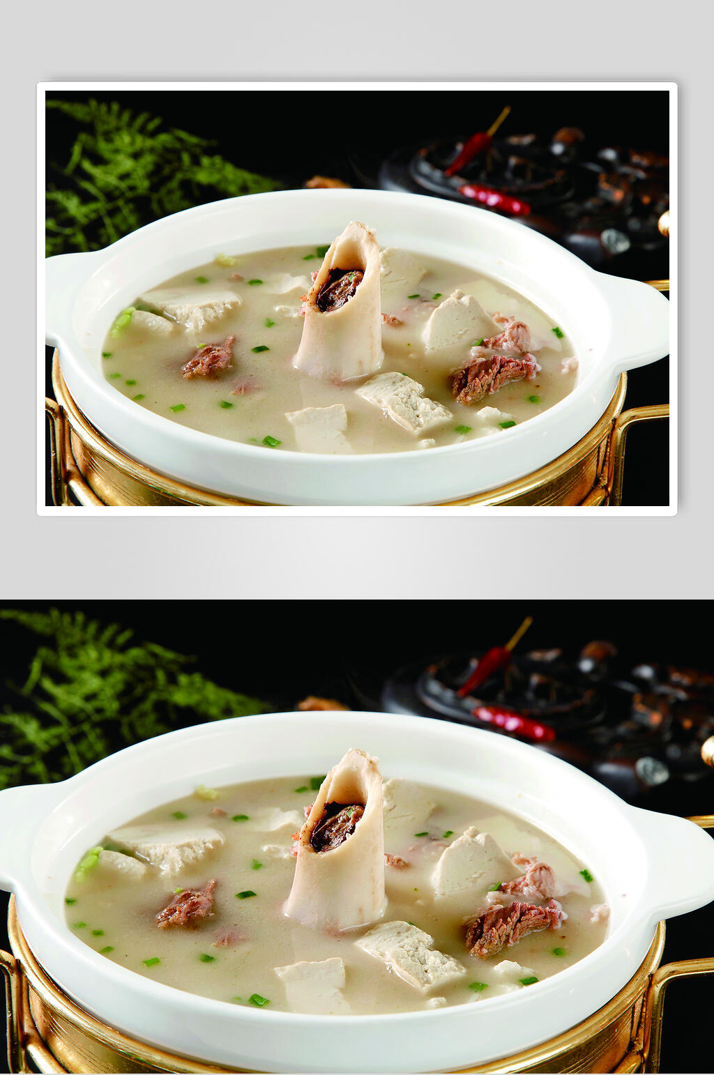 大骨头炖老豆腐食物图片素材