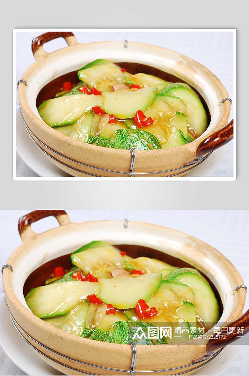香辣砂窝西葫芦食品图片素材
