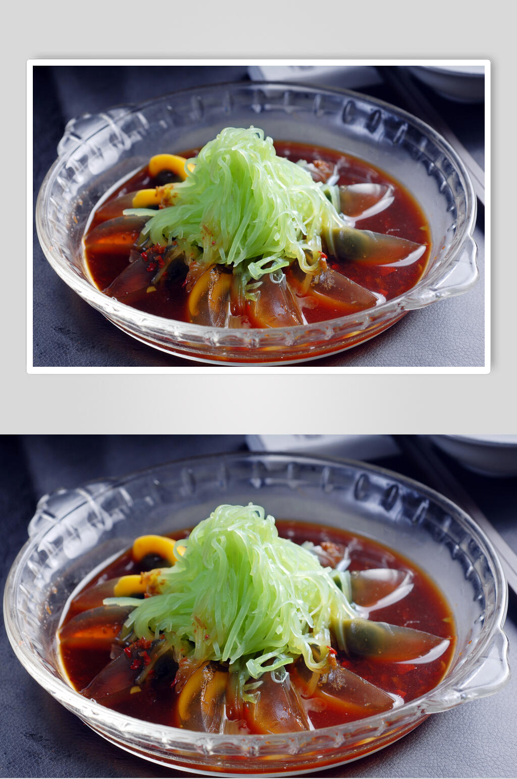 青丝拌皮蛋食品图片素材