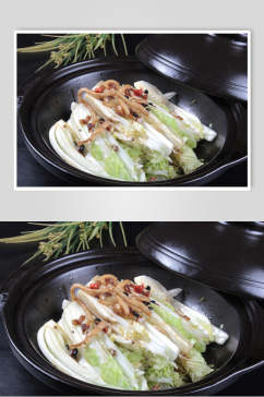 蔬菜砂锅娃娃菜食品图片