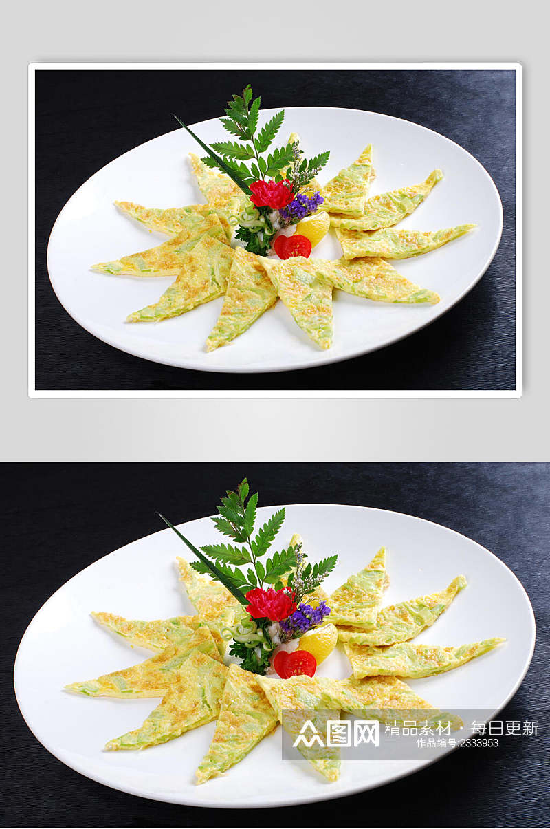 凉瓜煎蛋食品图片素材