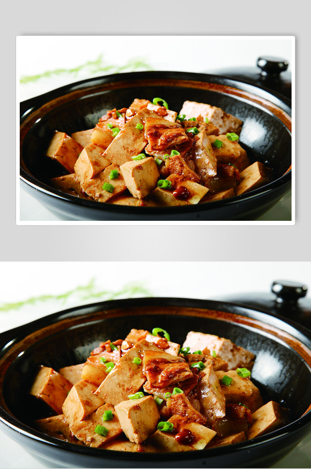 小炒肉炖豆腐图片素材