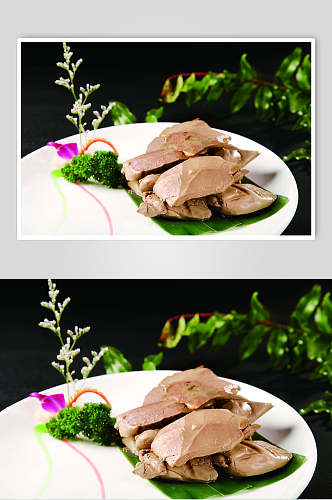 新鲜法式鹅肝食物图片