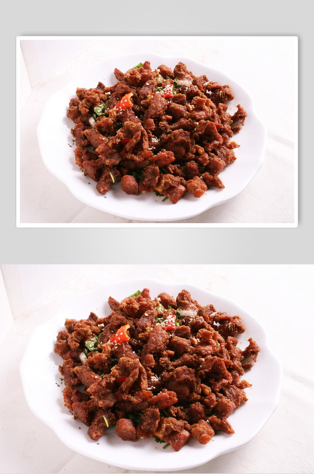 蒙古炸羊肉食品高清图片素材