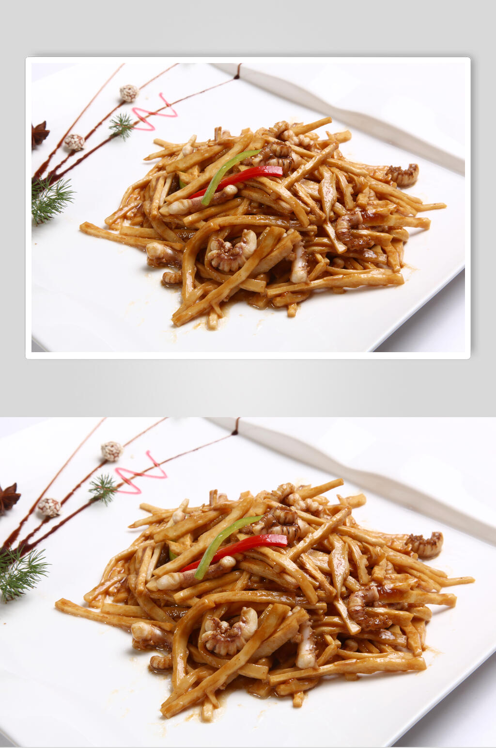 笋干鱿鱼须餐饮食物图片素材