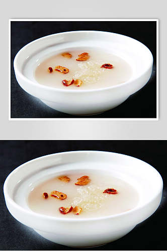冰花椰汁炖官燕食物高清图片