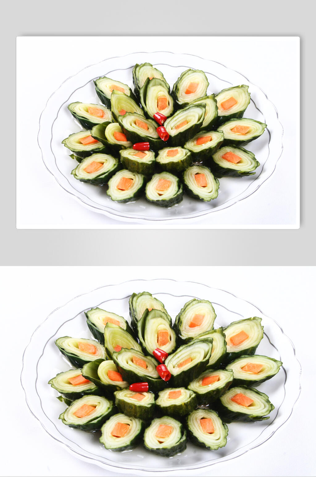 脆皮黄瓜卷食品图片素材