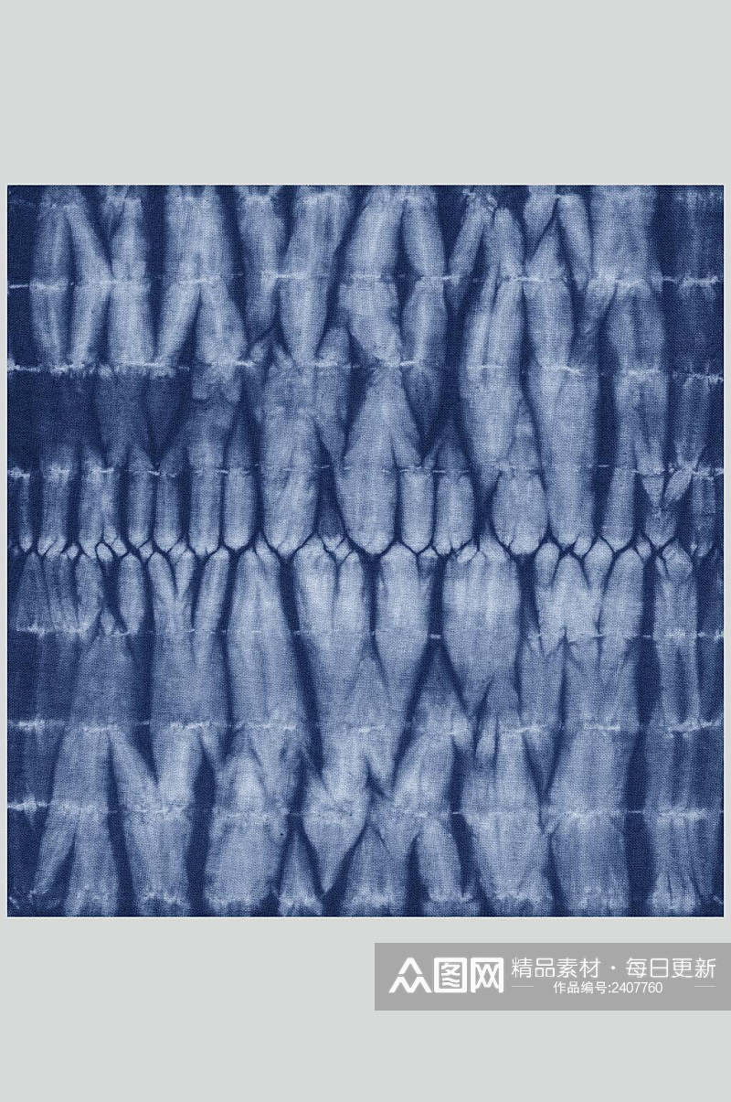蓝扎染布工艺高清图片素材