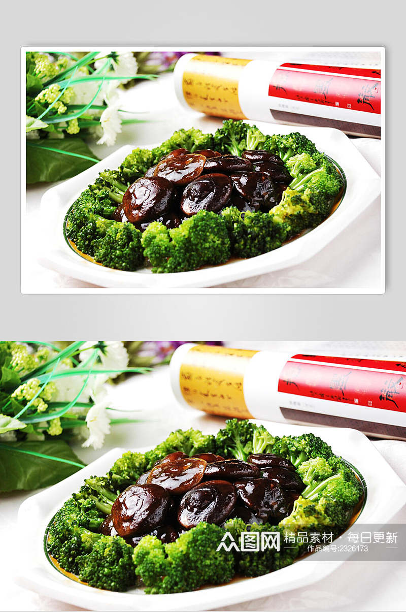 蚝油小香菇食品摄影图片素材