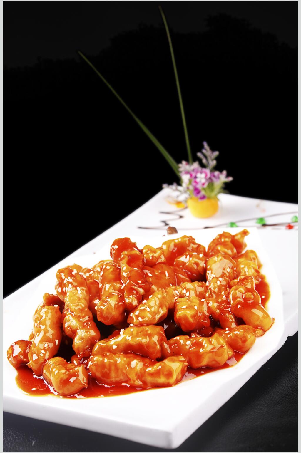 飘香美食糖醋里脊食物图片素材