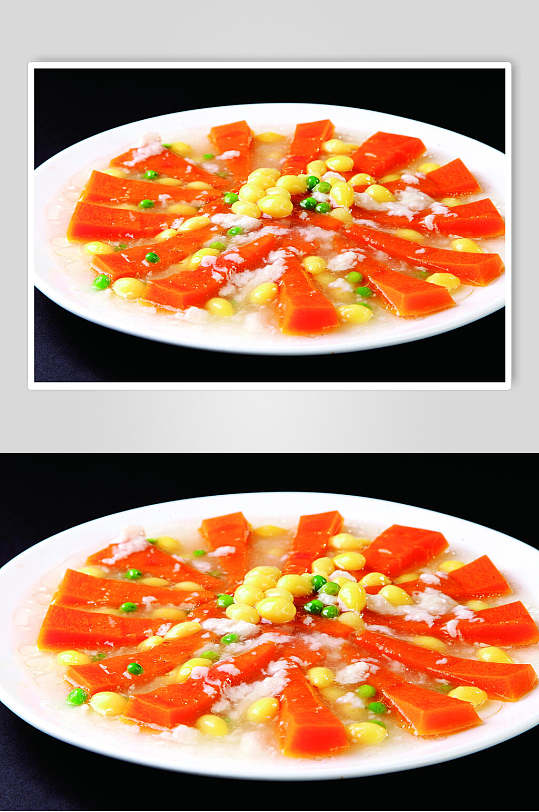 米酒银杏蒸南瓜食品菜摄影图片
