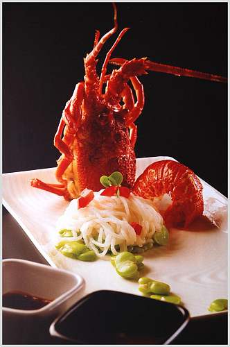 红油龙虾仔食品高清图片