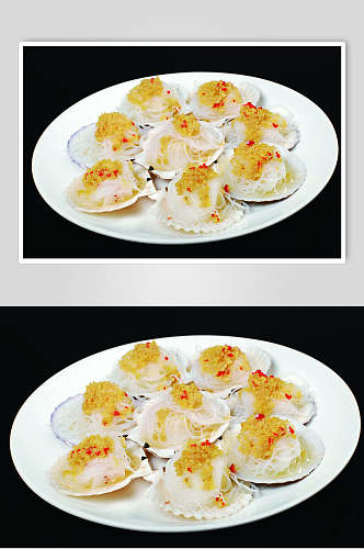 小米粉丝蒸鳕鱼食品高清图片