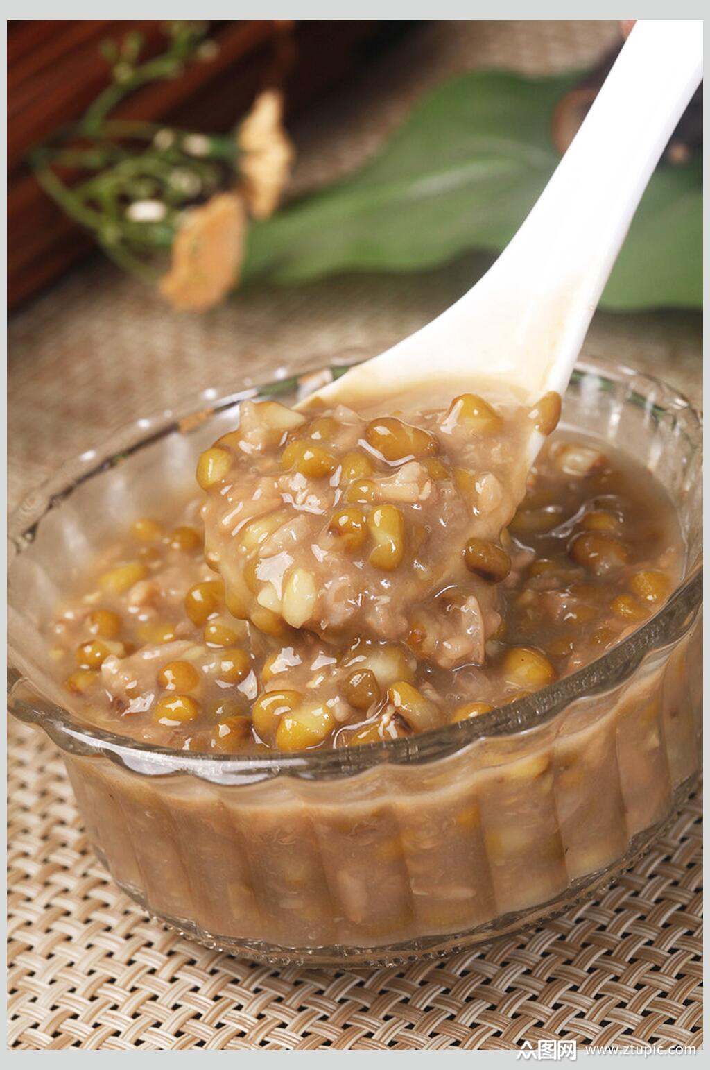 绿豆粥食物实拍图片素材