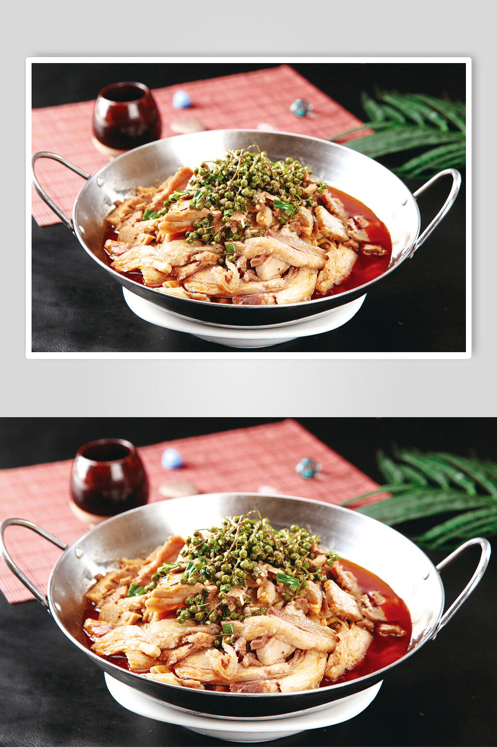 干锅香辣羊肉食品摄影图片素材
