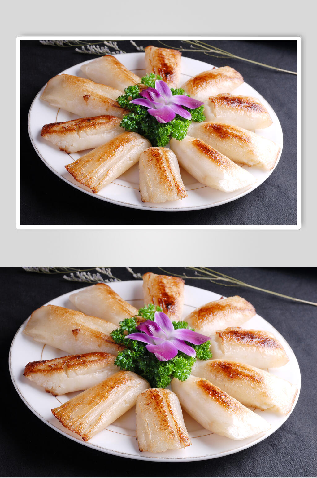 香煎冻粑食品高清图片素材