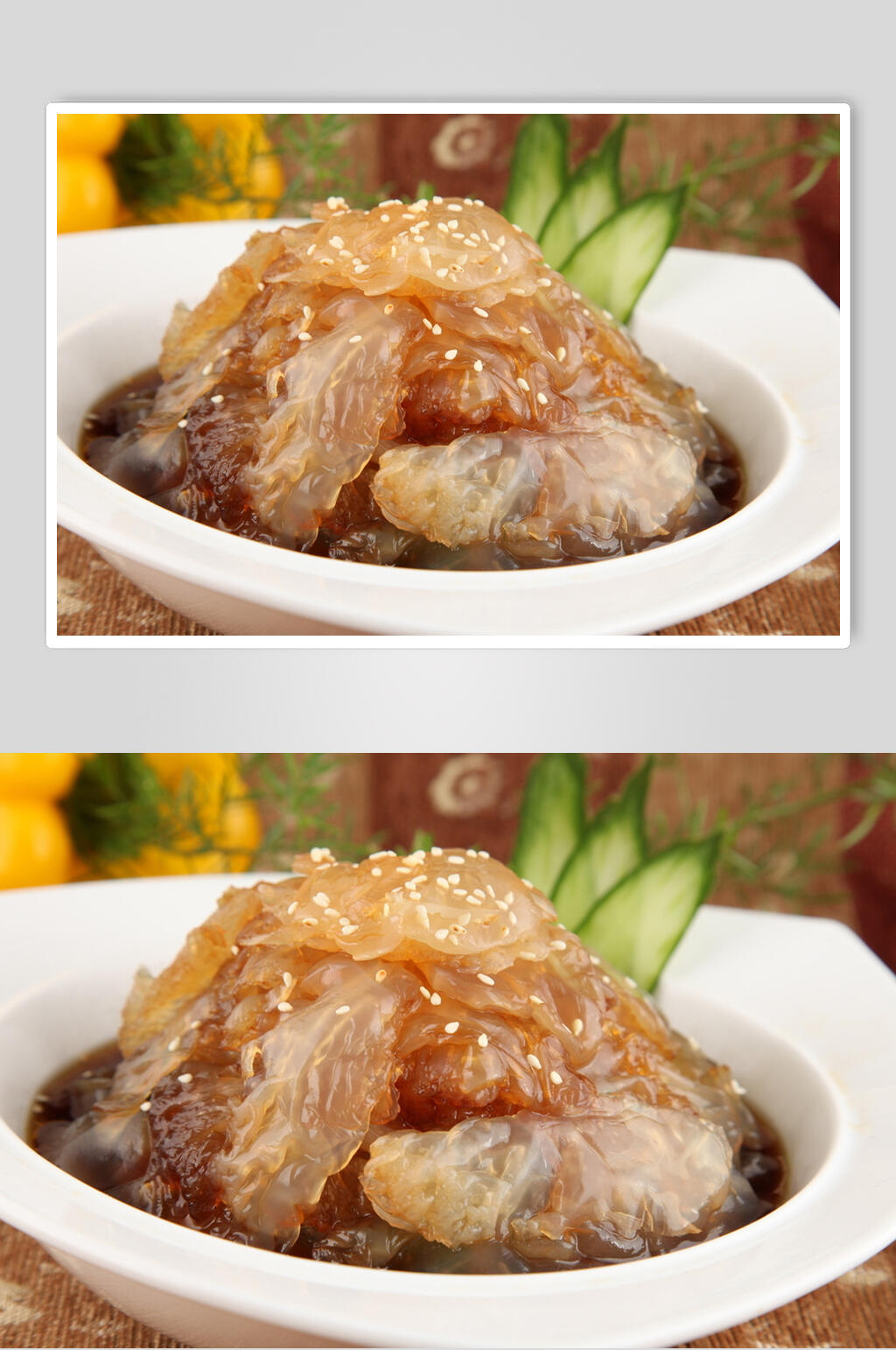 鲜香老醋海蜇食物高清图片素材