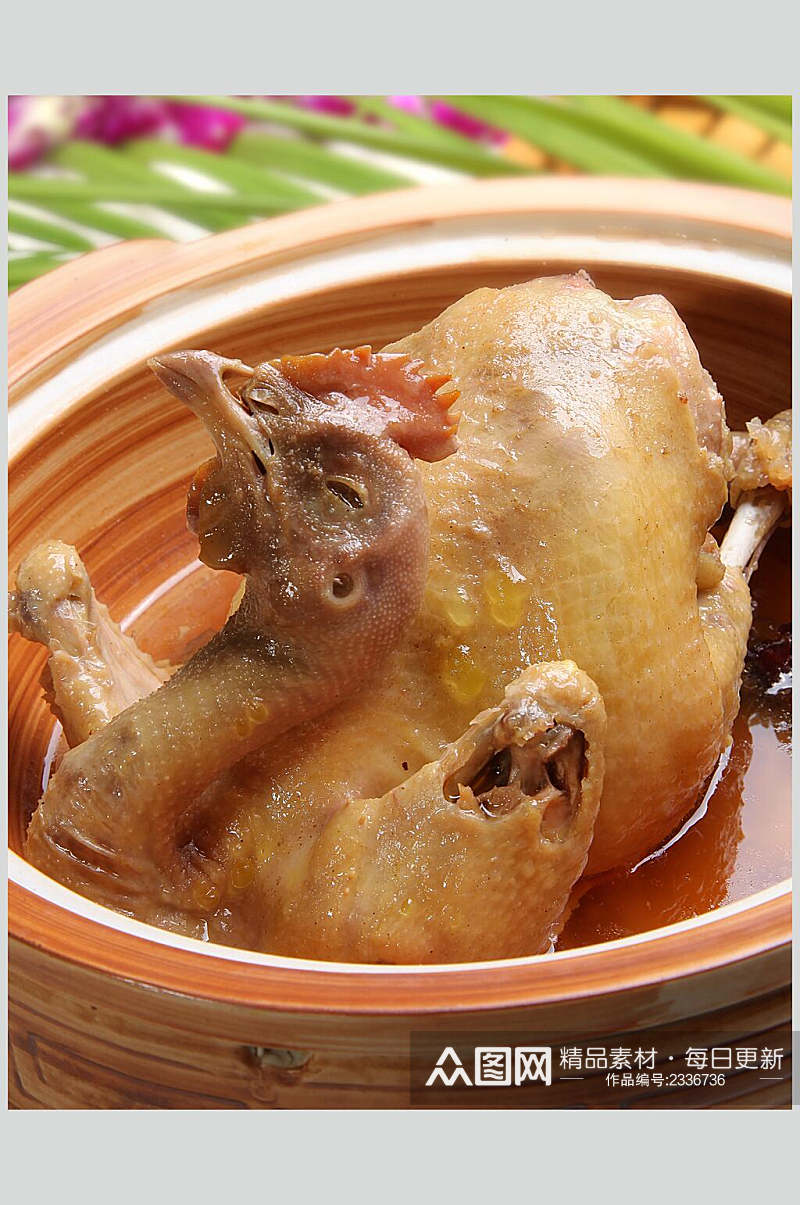 宫廷旱蒸鸡食品菜摄影图片素材