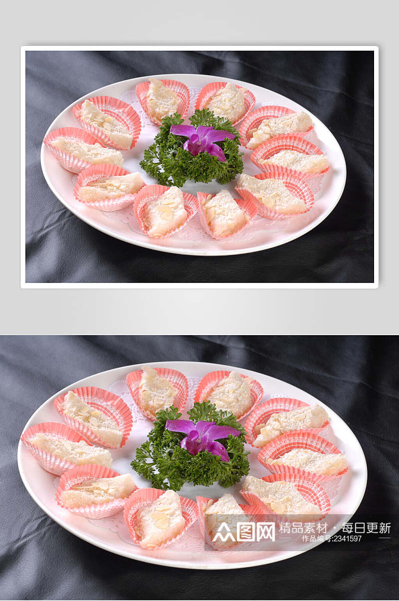 泰式杏仁糕食品摄影图片素材