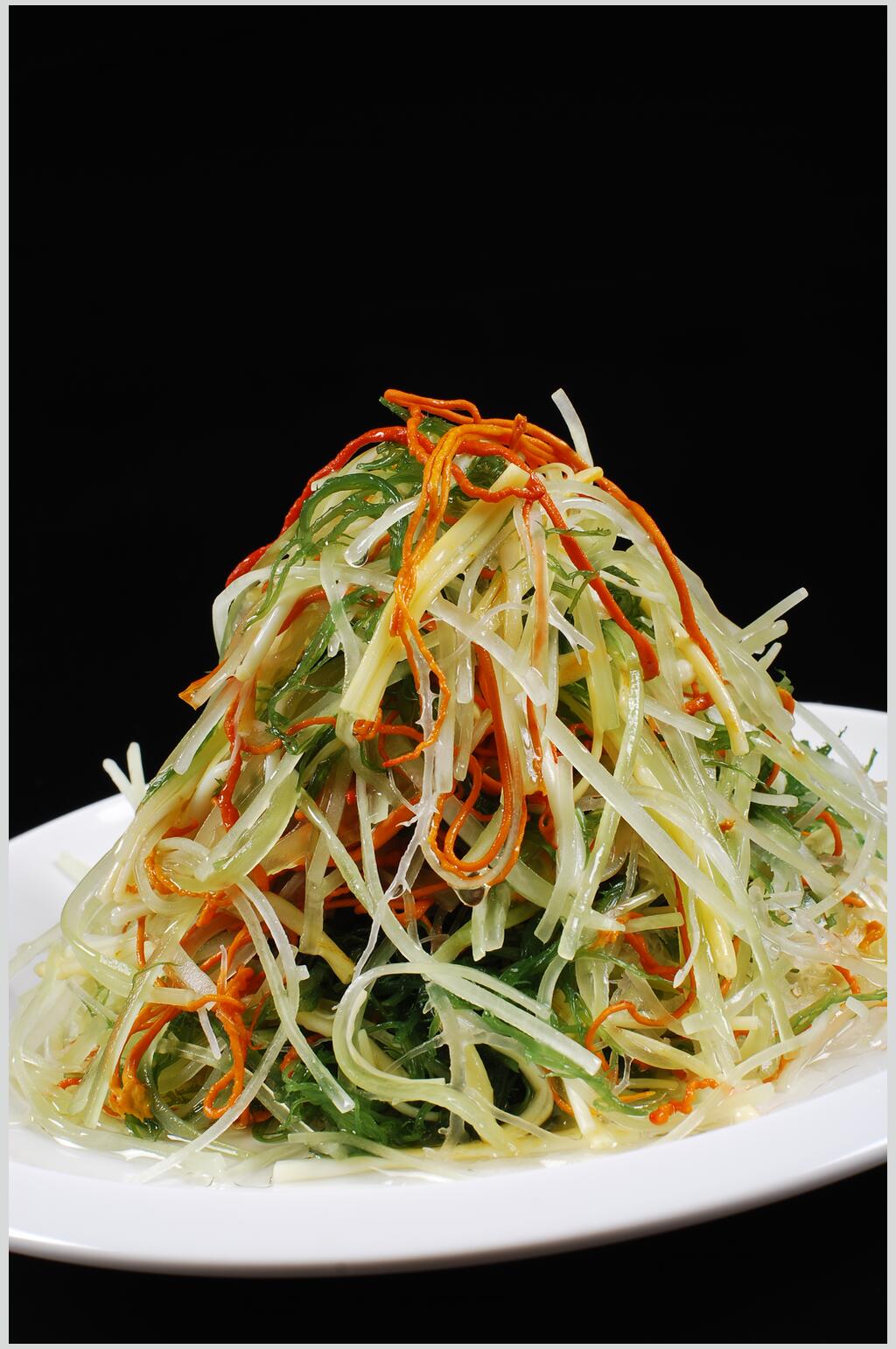 招牌五彩虫草花美食高清图片素材