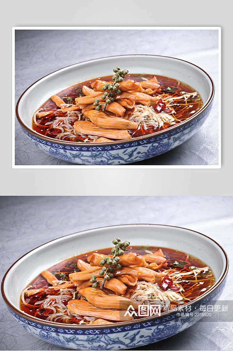 红汤脆雁肠食品高清图片素材