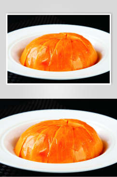 红枣蒸南瓜食品菜摄影图片