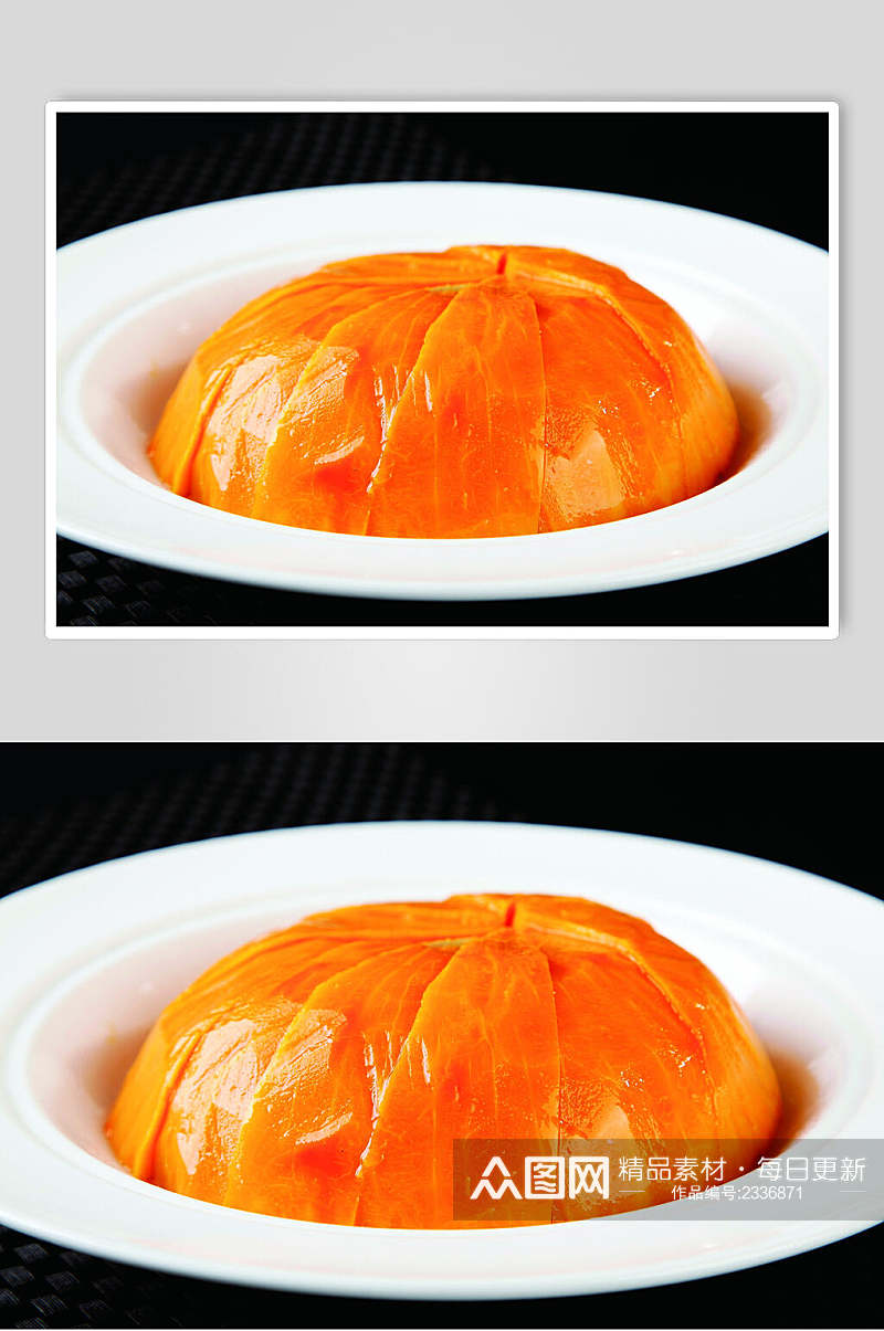 红枣蒸南瓜食品菜摄影图片素材