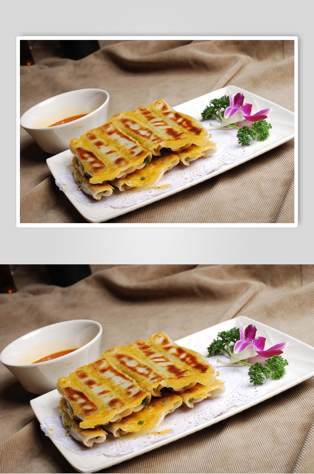 金牌锅贴食物高清图片素材