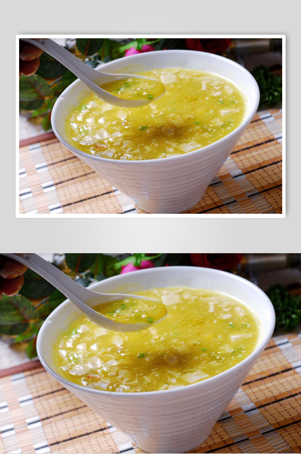热豆腐剑门豆花荤豆花餐饮摄影图片素材