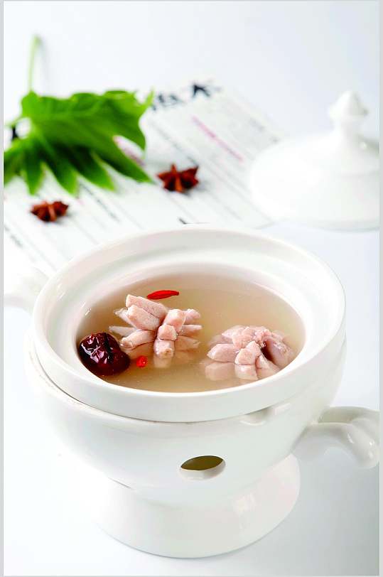 西洋参炖羊宝食品高清图片