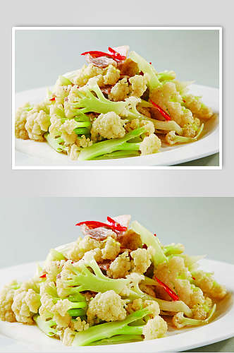 杭州有机花菜美食摄影图片