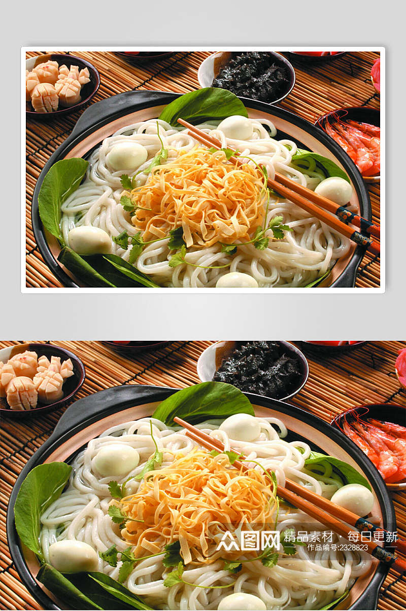 特色砂锅米线食品图片素材