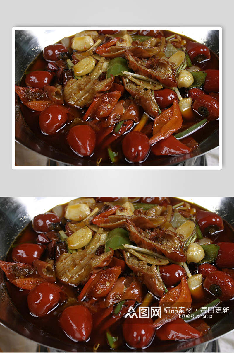干锅肥肠食物摄影图片素材