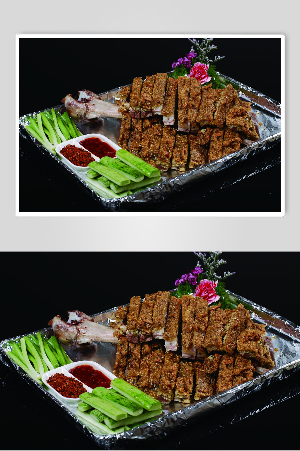 招牌风味羊腿图片素材