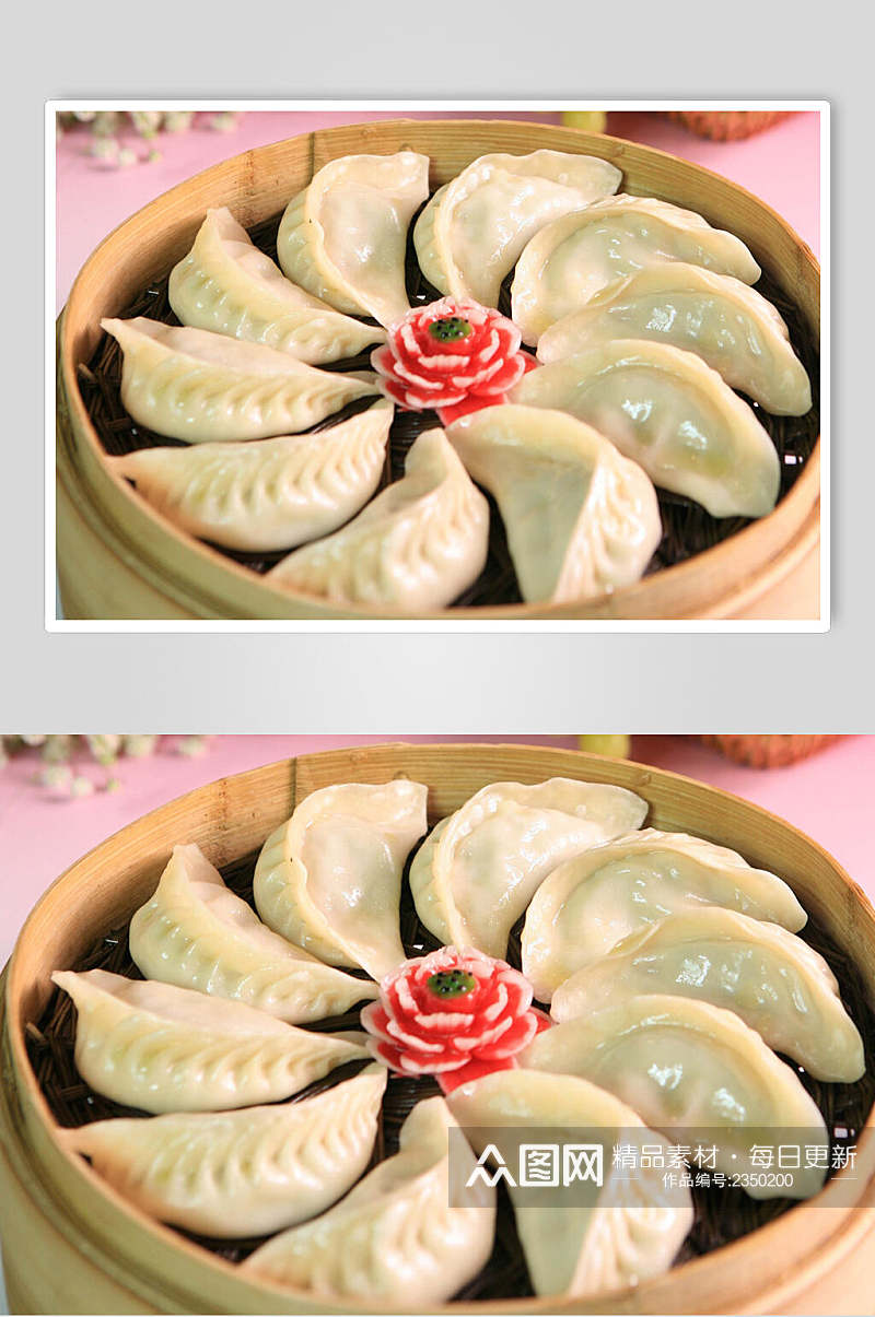 柳叶饺子食物摄影图片素材